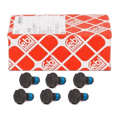 6x febi Schwungradschraube M10x1mm für VW GOLF 2 3 4 PASSAT POLO TOURAN T3 T4 T5 - Bild 1 von 2