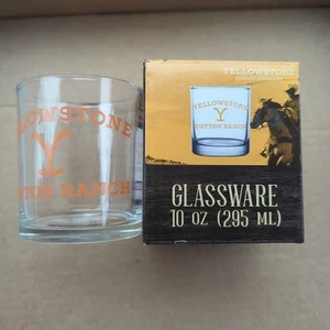 Yellowstone TV Show Dutton Ranch Glassware 10oz Whiskey Tumbler Glass - New - Picture 1 of 7