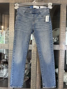 NWT Old Navy Skinny Jeans Girls Size 8 Adjustable Waist Flat Front - Picture 1 of 3