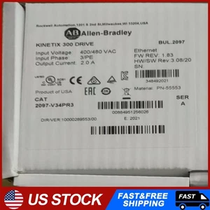 Servocontrolador Kinetix 300 1 pieza AB 2097-V34PR3 SER A PLC - Imagen 1 de 5