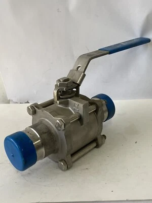 Inline 2-1/2" Stainless Steel Ball Valve CF8M 2019 600 psi - Image 1 of 4