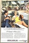 Vintage 1957 Original Print Ad Full Page - American Export Lines Cary Grant