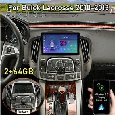 2+64GB para Buick Lacrosse 2010-2013 rádio estéreo automotivo GPS Android 14 Carplay GPS - Imagem 1 de 4