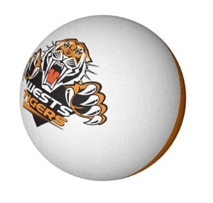 1316 WESTS TIGERS NRL TEAM COLOUR LOGO HIGH BOUNCE BALL HAND BALL - Picture 1 of 1