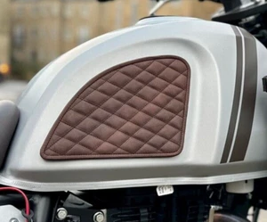 Tabakleder Kniepolster für Royal Enfield Himalaya - Bild 1 von 3