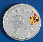 10 Yuan China 2008 Olympische Spiele Peking Mädchen - Ball  kicken Silber 999