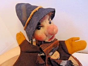 Vintage Kersa West German Tramp Felt Cloth Hand Puppet Glass Eyes - Picture 1 of 8
