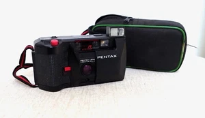 Macchina fotografica e custodia vintage Pentax PC35AFM pellicola 35 mm punta e scatta - Foto 1 di 5