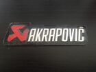 Silver Red Akrapovic 3D Exhaust Badge Alloy Aluminium Sticker Decal