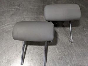 BMW 525I E60 2007 OE REAR BACK SEAT HEADREST LEFT RIGHT LEATHER GRAY 52207076343 - Picture 1 of 17