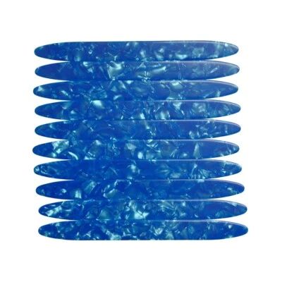 10 pezzi strisce di celluloide calibro 0,71 mm Oud Pick Reeshe per Oud Qadim Skyblue - Immagine 1 di 3