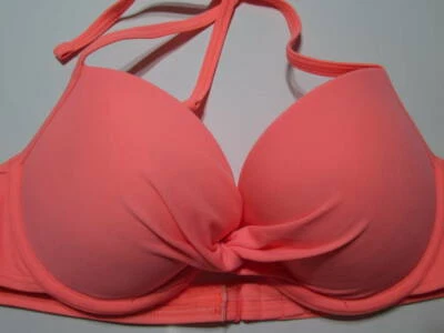 Aerie Womens Size 34B Bikini Top Coral Adjustable Swimwear - Image 1 of 4