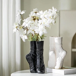 1PC Ballerina Toe Shoe Ceramic Vase Ballet Dance Desktop Decor - Picture 1 of 12