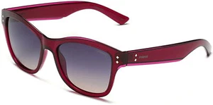 Polaroid Women's Polarized Burgundy Squared Cat Eye Sunglasses - PLD4034S-0JB6 - Picture 1 of 3