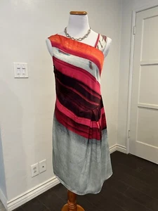 Rachel Roy Multicolor MIDI Sleeveless Dress NWT Size L - Picture 1 of 4