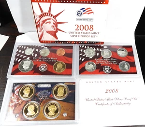 2008-S United States Mint Silver Proof Set with Box & COA (444) - Picture 1 of 2