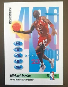 MICHAEL JORDAN 1991 SKYBOX STATS 🏀 BASKETBALL CARD CHICAGO BULLS #307 - Picture 1 of 1