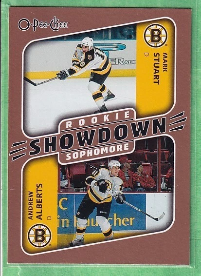 2006-07 O-Pee-Chee Showdown #637 Mark Stuart, Andrew Alberts Boston Bruins - Image 1 of 2