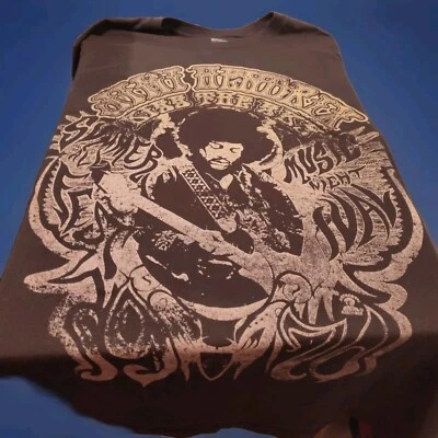 VTG JIMI HENDRIX All Night Summer Music Festival KISS THE SKY (LG) Retro T-Shirt - Image 1 of 4