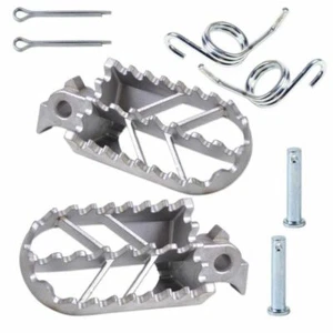 1Pair Universal Stainless Steel Front Foot Peg Footrest For Honda Suzuki Yamaha - Bild 1 von 8
