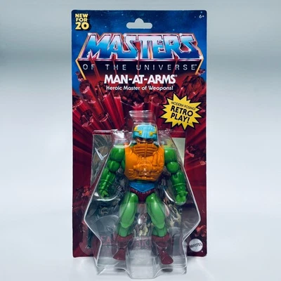 Figura de acción retro Man at Arms Masters of the Universe Origins MOTU He-man Foto 1 de 3