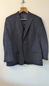 M & S Dark Blue Men Needle Cord Jacket Collezione Size 42" - Picture 1 of 11