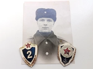 Soviet Badges Specialist 2nd Class, Excellent Navy. Photo Sailor Submariner USSR - Picture 1 of 16
