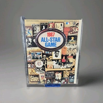 1987 MLB All Star Game Official Program Oakland Athletics Baseball Vintage 80s  - Image 1 of 4