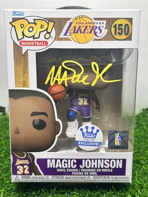Magic Johnson signed Purple Lakers Funko Pop! Exclusive ~ Beckett BAS W🔥📈🔥 - Image 1 of 4