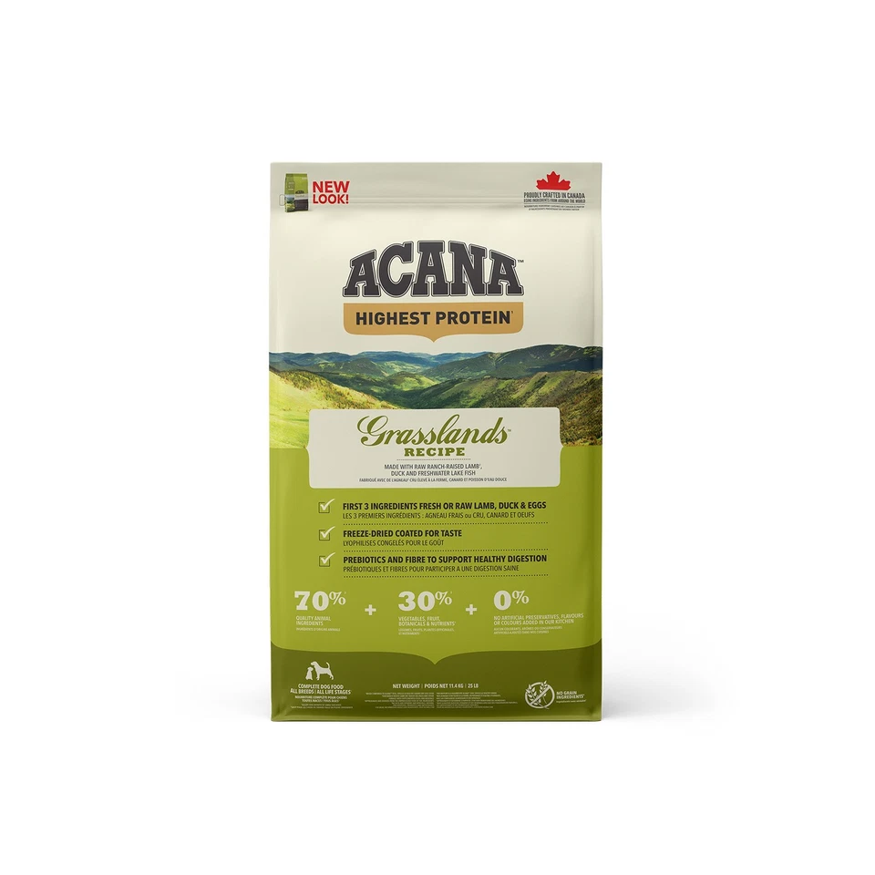Acana Grassland Trockenfutter für Hunde 11,4kg - Bild 1 von 1