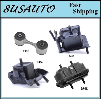 4 PCS Motor & Trans. Mount Fit 1989-1993 Oldsmobile Cutlass Ciera 3.3L - Image 1 of 4