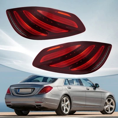 For 2013-2020 Mercedes-Benz S-Class W222 LED Tail Light Rear Brake Lamps (Pair) Foto 1 de 4