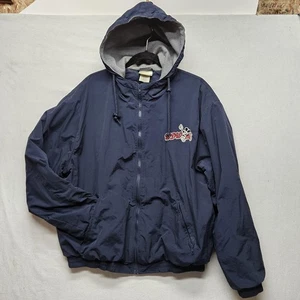 Vintage Walt Disney World Jacket Mens Large Hooded Mickey Mouse Embroidered 90s - Picture 1 of 10