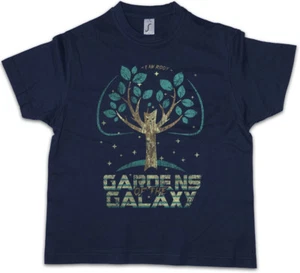 GARDENS OF THE GALAXY Kids Boys T-Shirt Guardians Fun Groot Baby Tree Baum Root - Picture 1 of 1