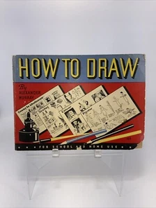 1932 How to Draw Art Instruction Book Alexander Murray Whitman Publishing - Imagen 1 de 12