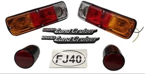 Fits Toyota Land Cruiser  Fj40 Fj 45 Hj45 Hj47 BJ40 Rear Tail Light Set Emblems - Bild 1 von 10