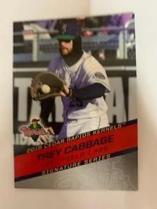 Trey Cabbage 2018 Team Card Cedar Rapids Kernels - Picture 1 of 1