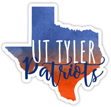 UT Tyler Patriots State Shaped Watercolor Decals-Choose Your Size
