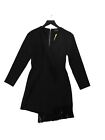 Topshop Women's Midi Dress UK 8 Black 100% Polyester A-Line