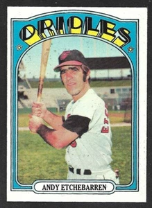 1972 Topps #26 Andy Etchebarren Baltimore Orioles como nuevo B - Imagen 1 de 2