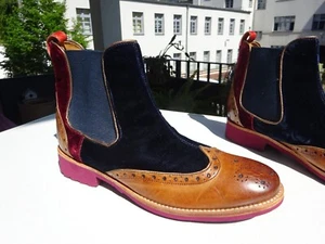 MELVIN & HAMILTON AMELIE 43 Dam Schuhe Chelsea Stiefel Leder Germany Gr.38 Neuw - Bild 1 von 17