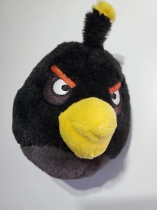 Angry Birds Black Bomb Bird Plush Toy Stuffed Animal 6" 2010 - Picture 1 of 3