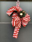 Christmas Wreath For Front Door Candy Cane Holiday Wall Decoration