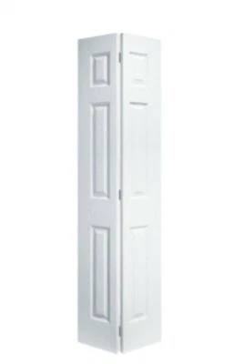 JELD-WEN Bi-fold Closet Door Six Panel Primed White NEW 18 x 80"