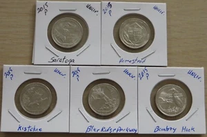5-2015p U.S. National Park Quarters 8P1-5 Uncirculated Quarters see list! - Picture 1 of 4