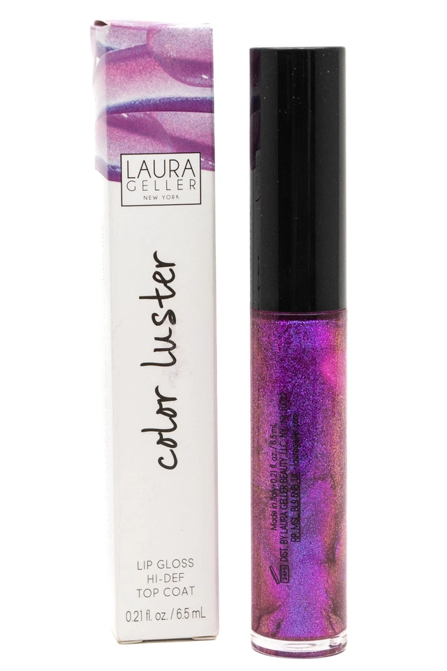 Laura Geller COLOR LUSTER High Def Lip Gloss Top Coat, Amethyst Glaze  .21 fl... - Image 1 of 1
