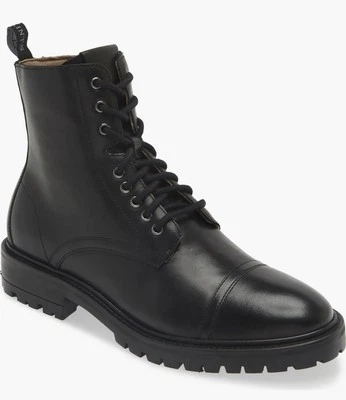 Botas ALLSAINTS Piero Puntera Combate Con cordones Suela Para Hombre Talla EE. UU. 8 EN MUY BUENA CONDICIÓN Foto 1 de 4