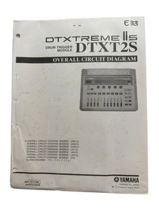 Yamaha DTXTREME IIs Drum Trigger Module Dtxt2s Overall Circuit Diagrahm - Picture 1 of 1