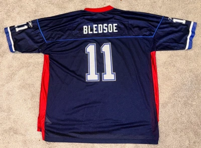 NFL Buffalo Bills - Drew Bledsoe (11) Camiseta Reebok Azul Oscuro Vintage - 4XL Foto 1 de 4