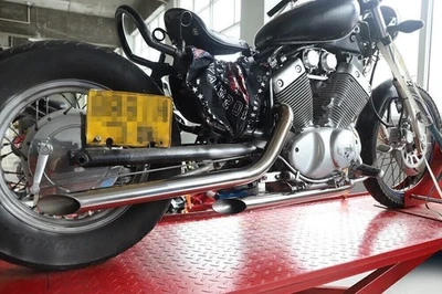 Silenciador de tubos de escape Virago 535 400 pulido silenciador para Yamaha XV535/400 Foto 1 de 4